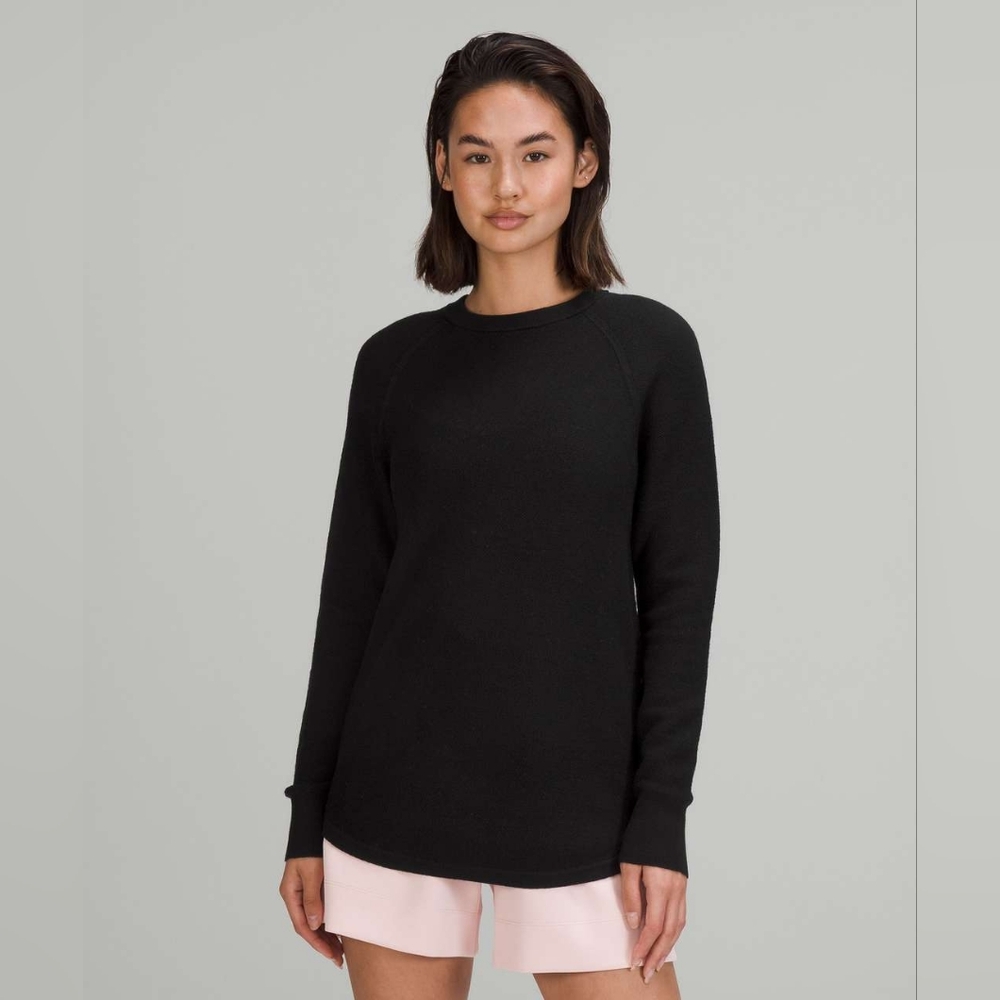 Lululemon Merino Wool Honeycomb Sweater Black Size 4